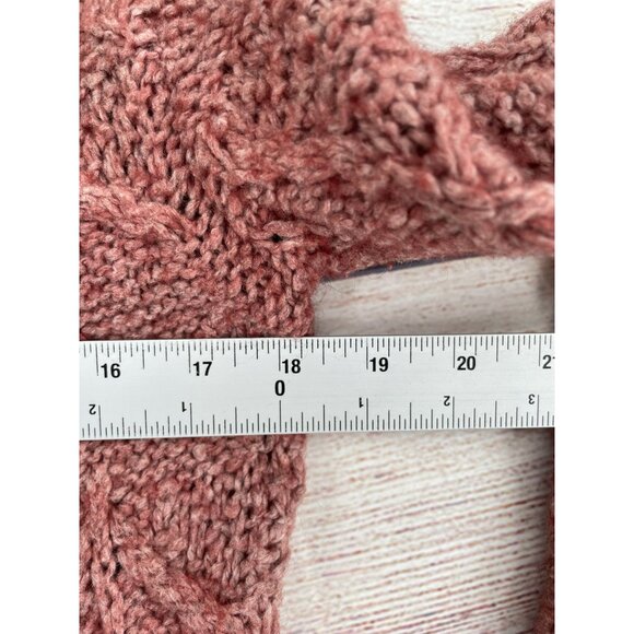 Anthropologie Sleeping on Snow Sherpa Cowl Neck Cardigan Sweater Women's XS Pink - Picture 11 of 11